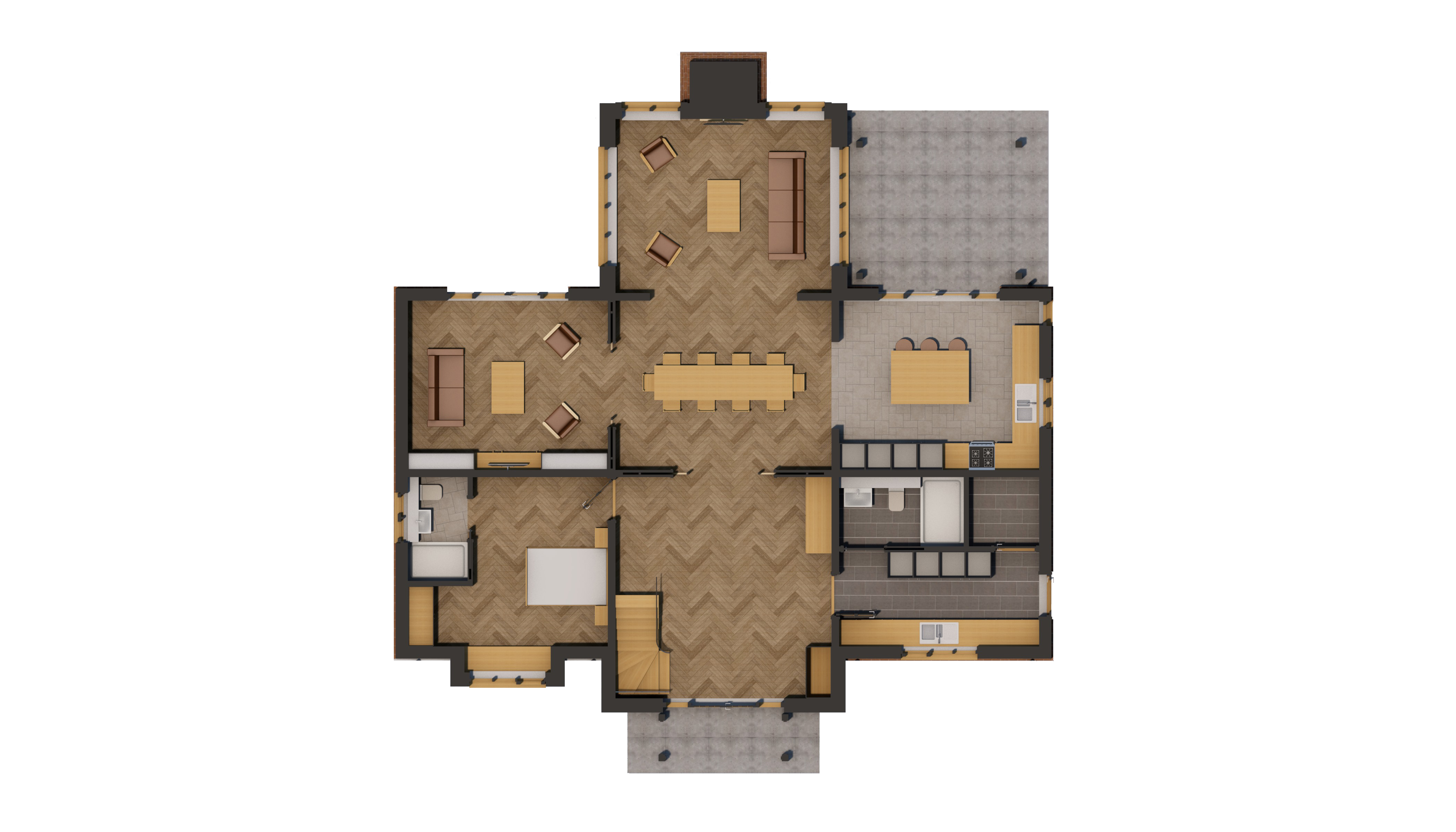 0 Ground Floor white background