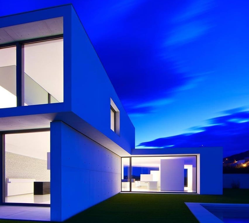 modern home with feature lighting-1