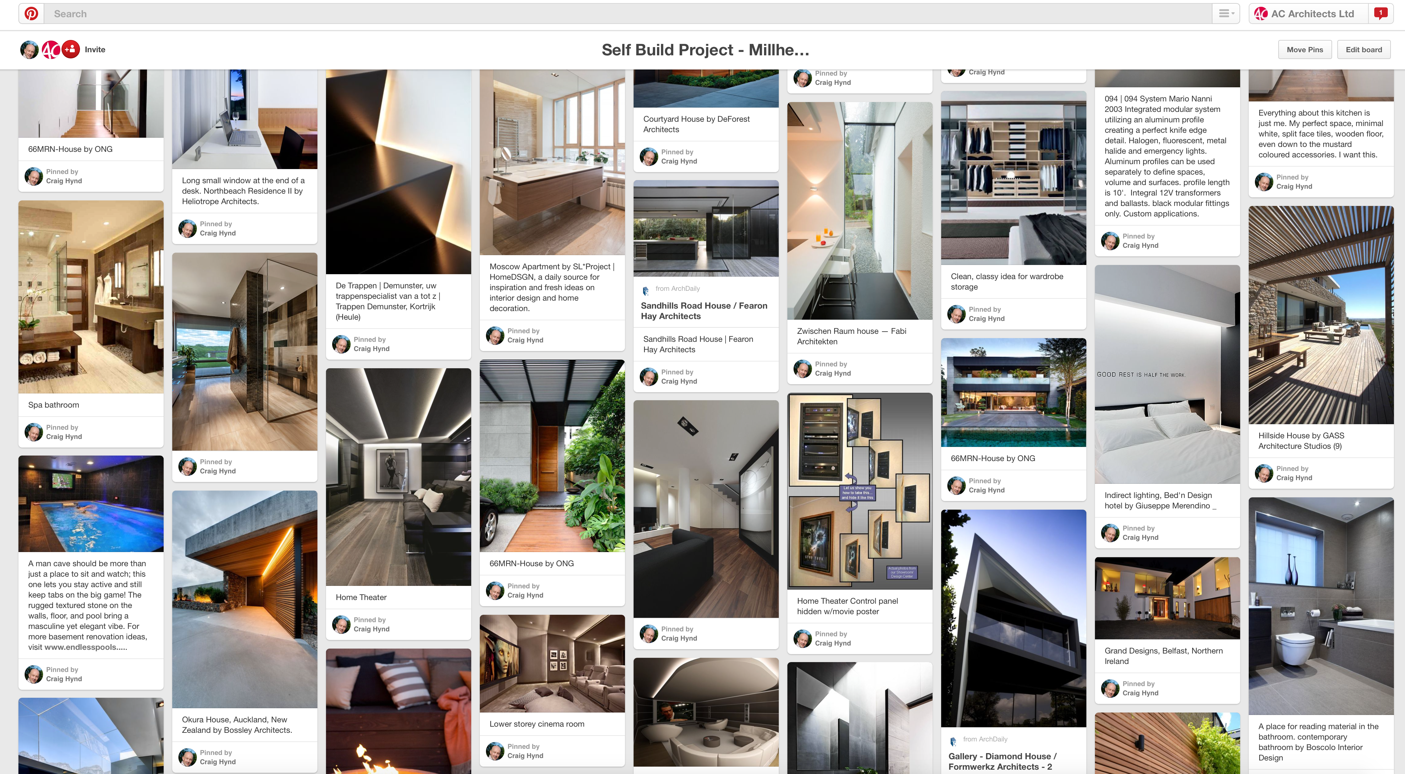 Pinterest Mood Board for Architect