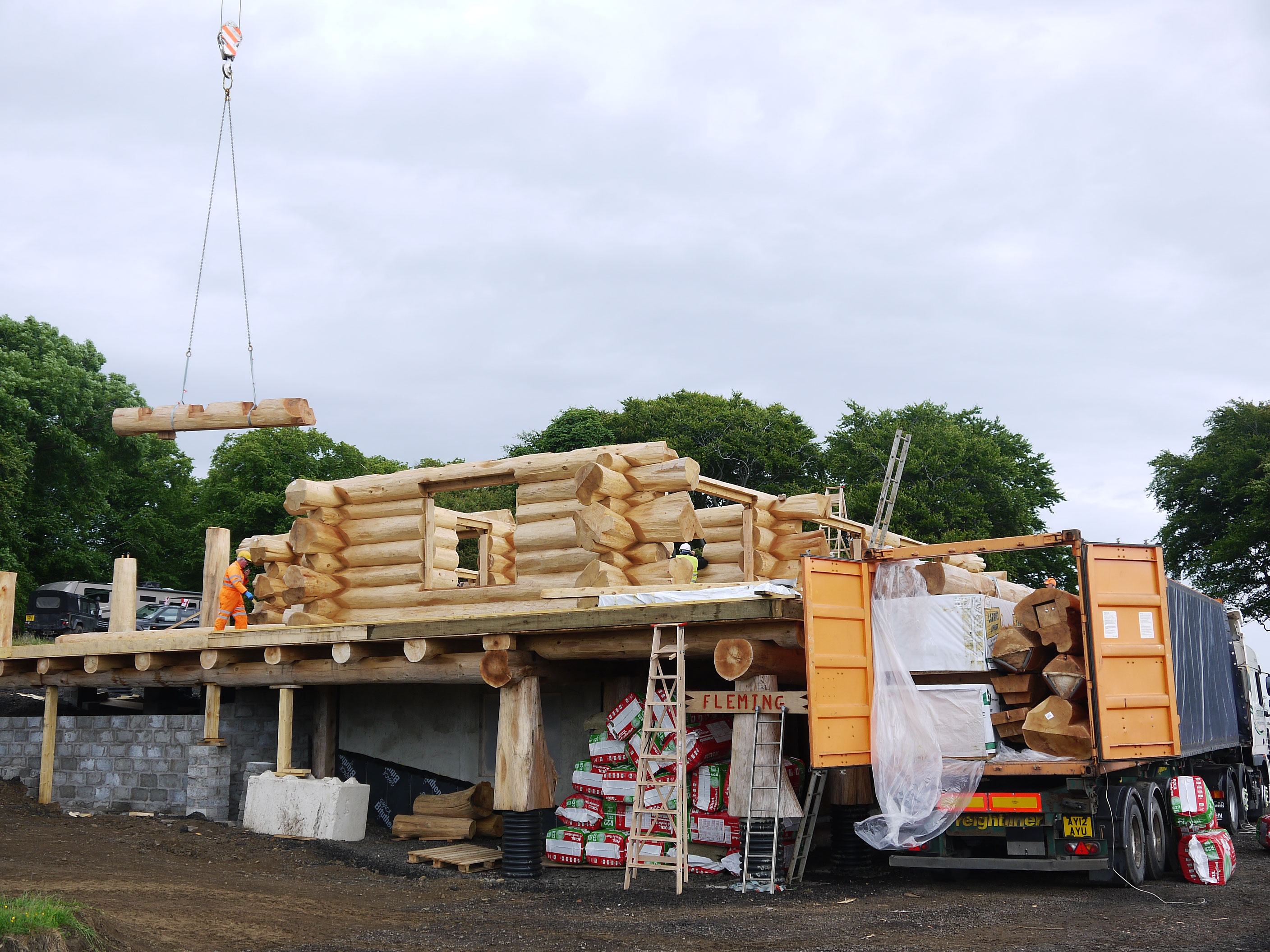 Log Home Construction Method